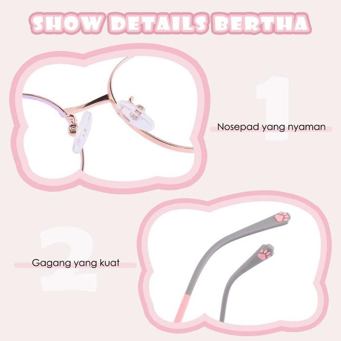 Bertha Kacamata Anti Radiasi Blueray Anak Style Kekinian 6033