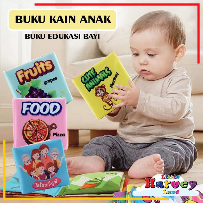 

BUKU KAIN EDUKASI ANAK Buku Bantal Bayi Mainan Edukasi Karakter Anak