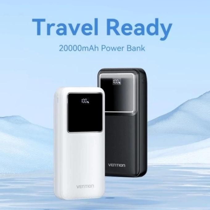 Power Bank 20000mAh Fa Chaing LED Displ USB Type C F