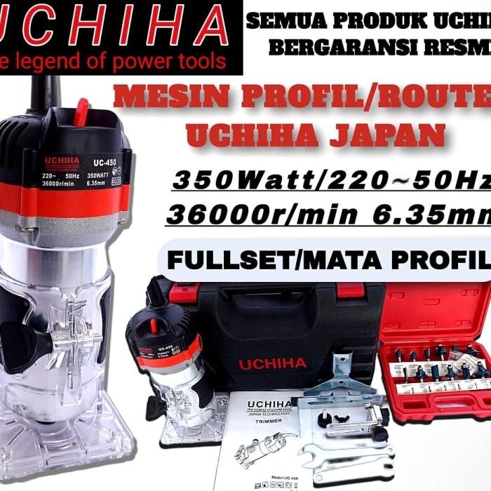 [Expert] Mesin Profil Router Trimmer Kayu ukir 6mm uchiha trimer+1set mata ori
