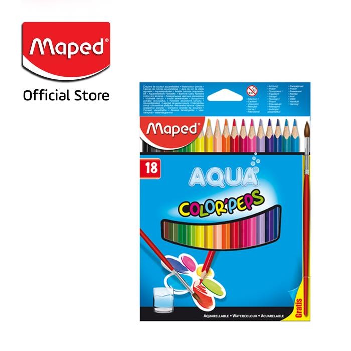 

Maped Pensil Warna Water Color Pencils 18' Cardboard