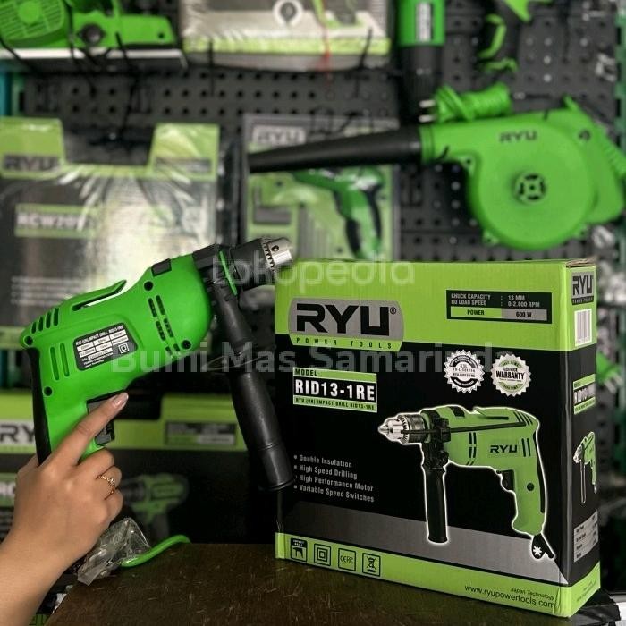 Ryu Impact Drill 13Mm Rid 13-1 Re /Mesin Bor Listrik Ryu Rid13-1 Re