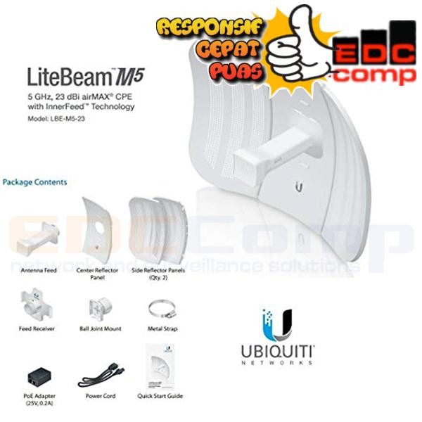 Ubiquiti Litebeam M5-23 23Dbi Ubnt Lbe-M5-23 Ubiquity Lbe M5 23