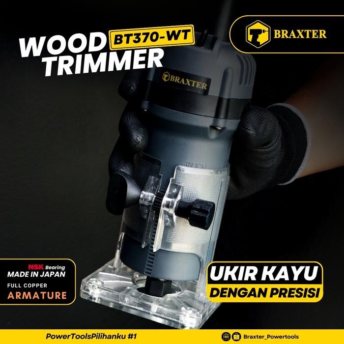 Wood Trimmer, Trimmer Kayu, Bt370-Wt, Braxter