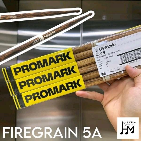 Stick Drum Stick Promark R5Afg Rebound 5A Fire Grain Wd Tip / Sepasang