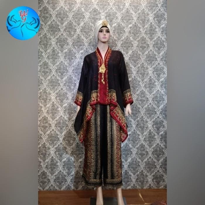 Stelan Celana Kulot Viscose Silk - Set Atasan Celana Batik Handstamp