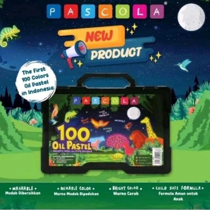 

Crayon Pascola 100 Warna / Oil Pastel 100 Warna