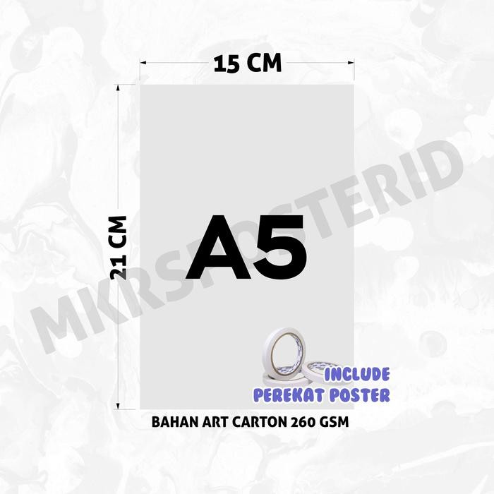 

DISKON [24PCS] POSTER COLOR WHITE - UKURAN A5 READYY