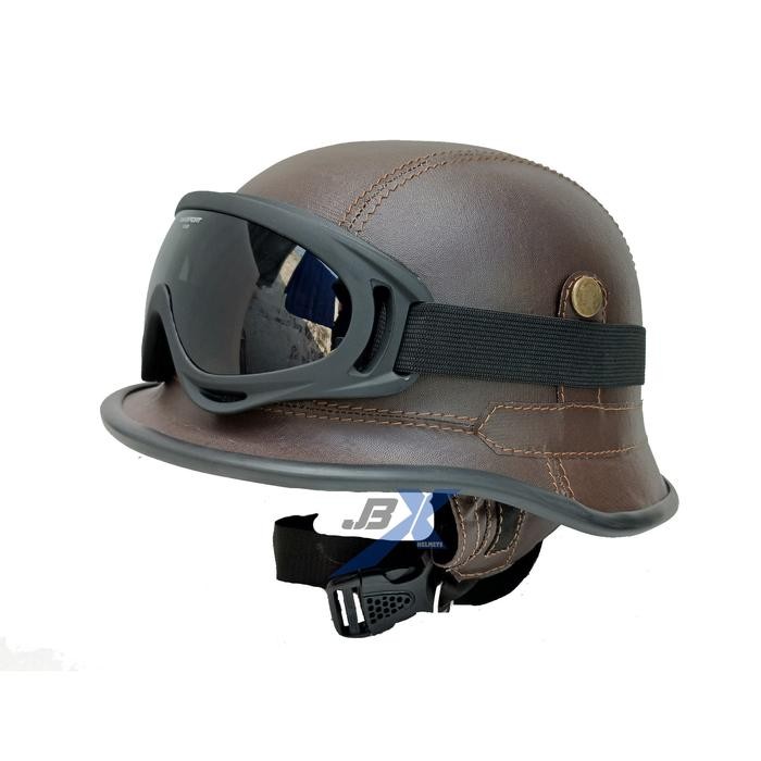 Helm Nazi/ Helm Club/Helm Retro Chip/Helm Chip+Kacamata Sky/Helm Retro Murah Kacamata Motor