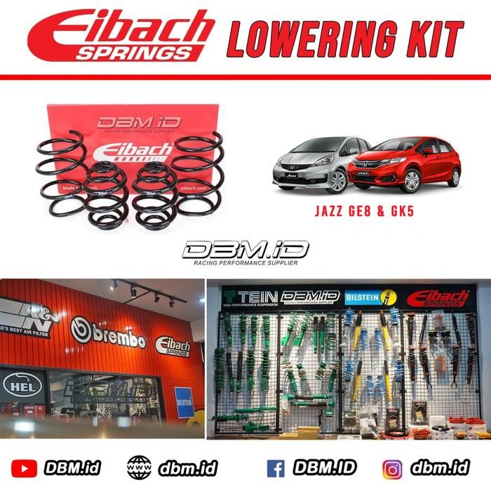Per Eibach Prokit Honda Jazz Ge8 08-14 Gk5 14 Up (30Mm)