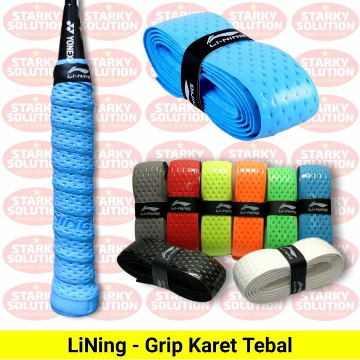 Grip Karet Tebal LINING Raket Bulutangkis Badminton Original