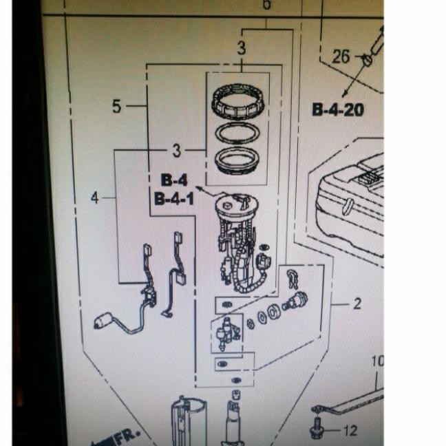 Pompa Bensin Fuel Pump Honda Crv Re Gen 3 2007-2012 Original