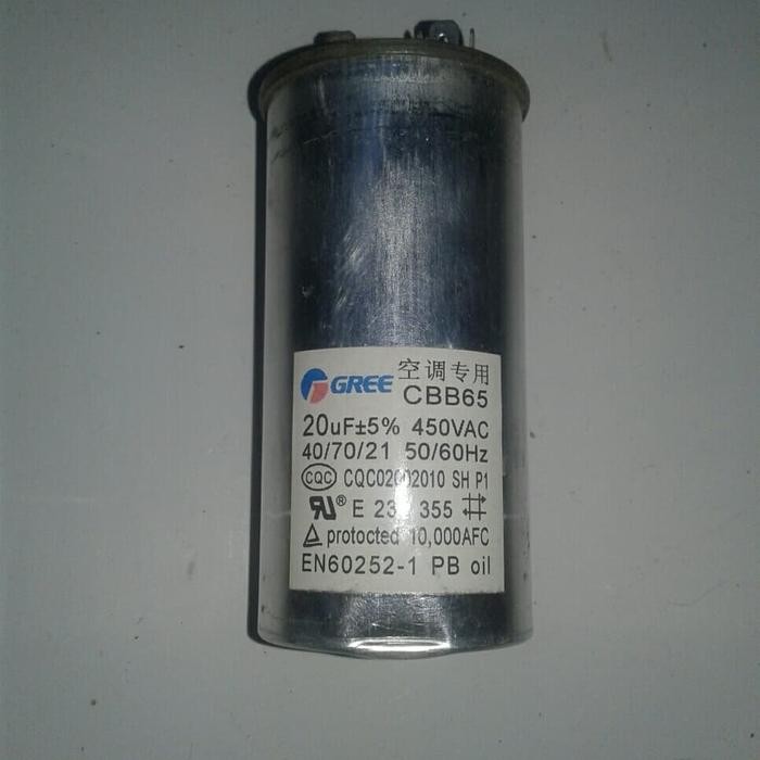 Kapasitor AC merk Gree 20uf Original