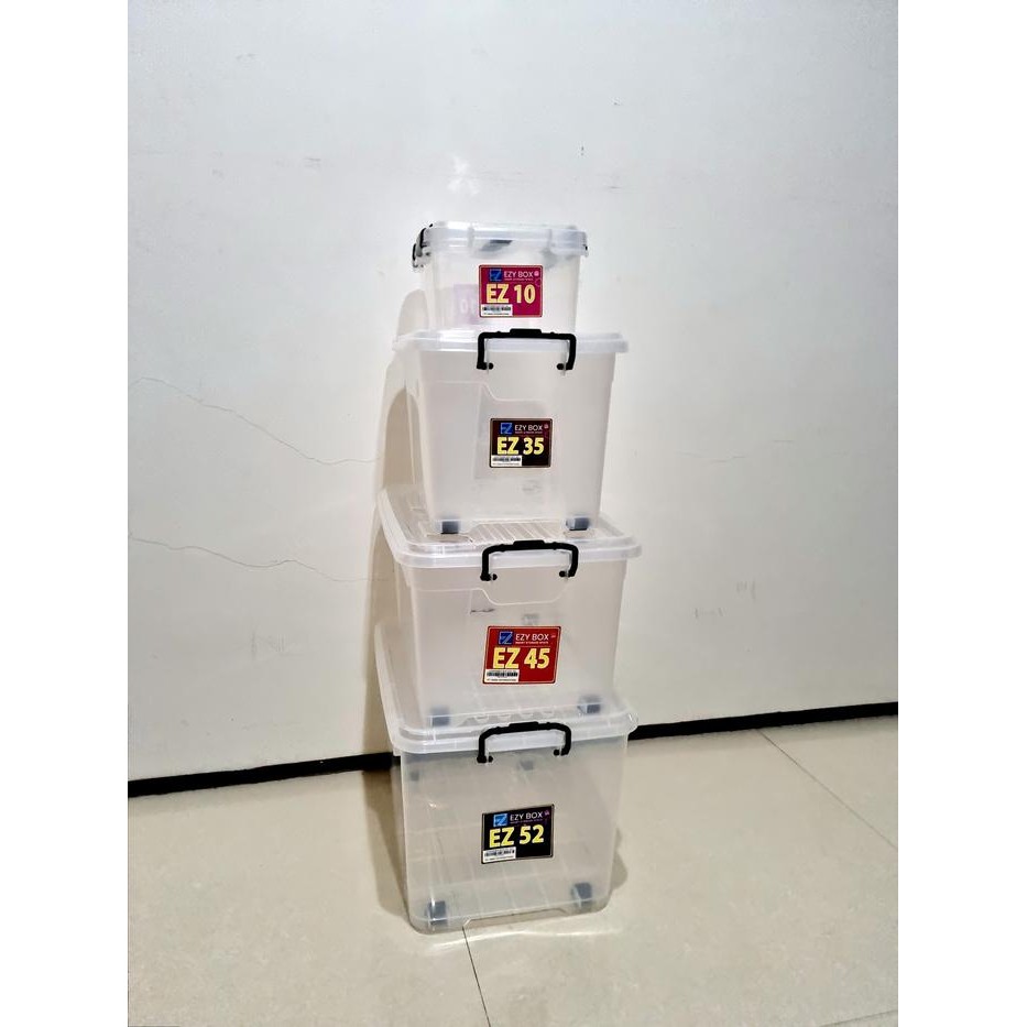 Container Box EZY 52L Bening / Box transparan