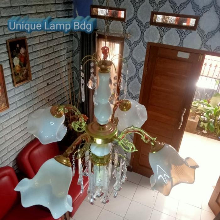 Lampu hias gantung/lampu hias cabang 4/lampu hias bohlam 5