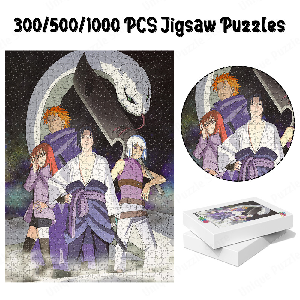Uchiha Sasuke Jigsaw Puzzles Unique Design Naruto Character Games and
