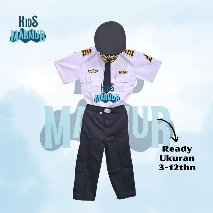 MURAH Seragam pilot anak laki laki baju anak pilot sd tk paud pilot stelan