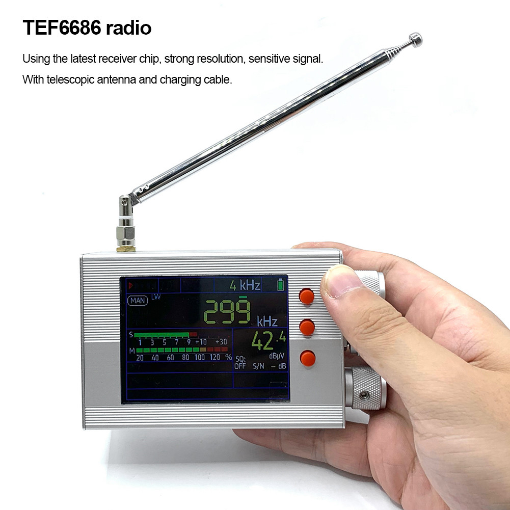 TEF6686 All Band Radio Receiver With Telescopic Antenna Full Band