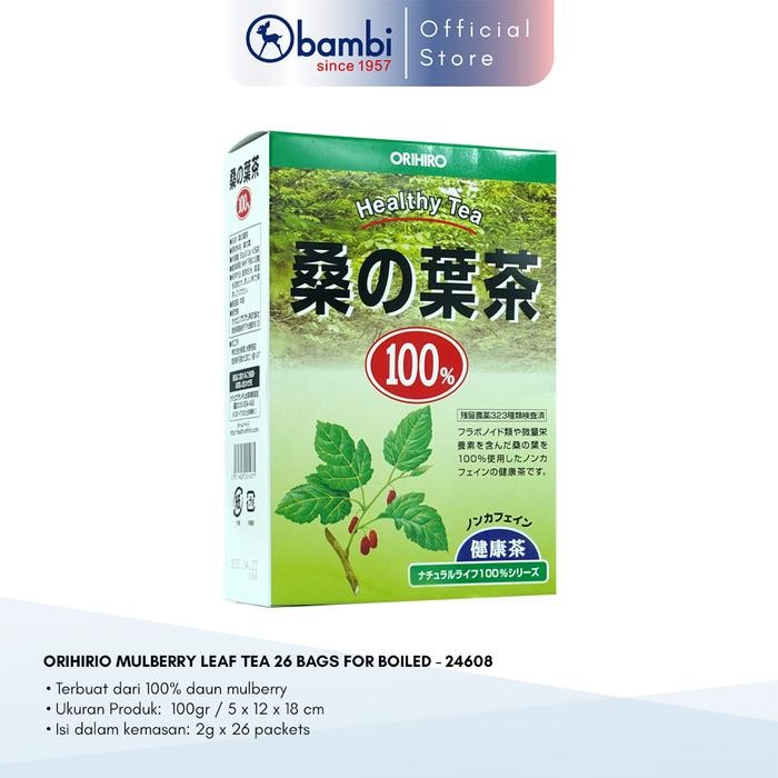 

Teh Hijau Orihiro Mulberry Leaf Premium tea Isi 26 Bags Japan Product Original