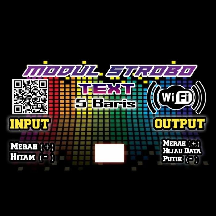 modul strobo text wifi 5 baris