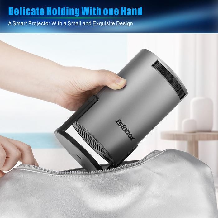 Isinbox Hy300 Pro+ Smart Home Proyektor - 4K 20000 Lumens Android 11 Cinema Projector - Portable