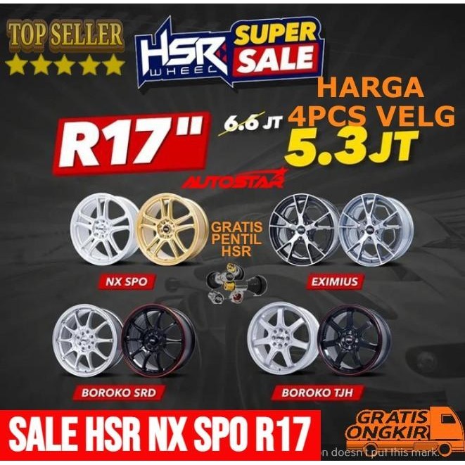 Velg Mobil Ring 14 - Hingga RIng 22 HSRwheel-HSR2000
