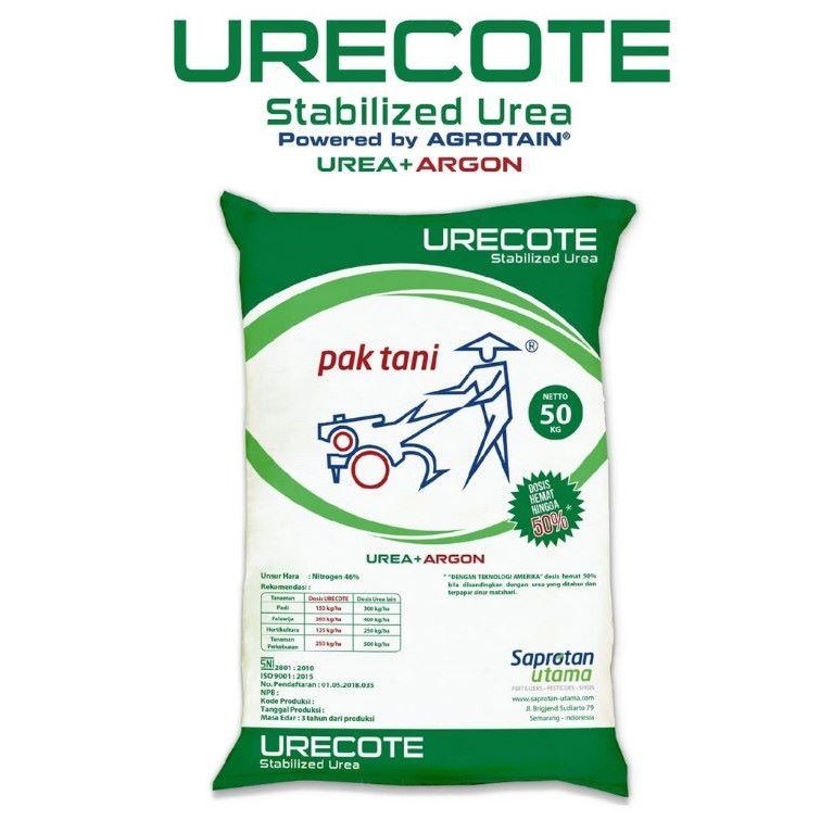 Terang Tani Pupuk Urecote 5 Kg Kemasan Pabrik Pak Tani Urea Argon