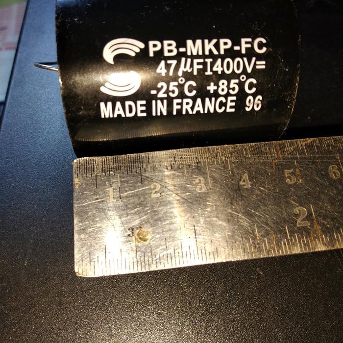 CAPACITOR 47UF 400V SURENBIG KAPASITOR MKP SOLUN SOLEN 400V 47UF FRANC