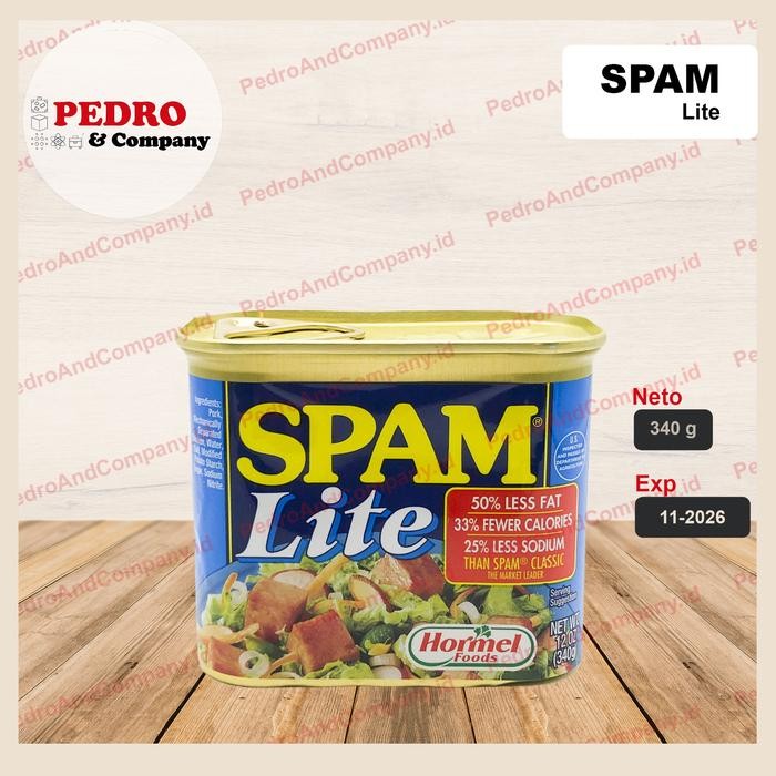 

Spam lite 340 gram - daging kaleng babi