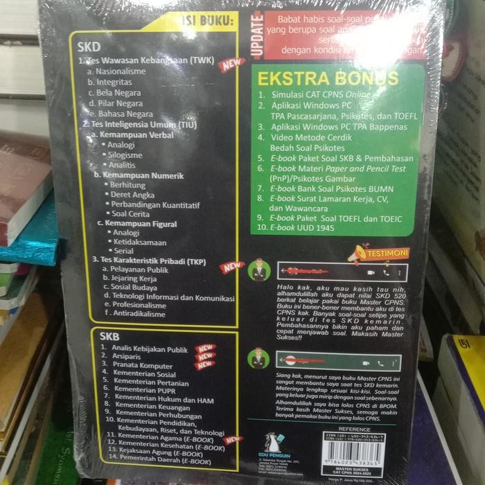 master sukses CPNS 2024 skd twk Tiu TKP SKB paket soal psikotes