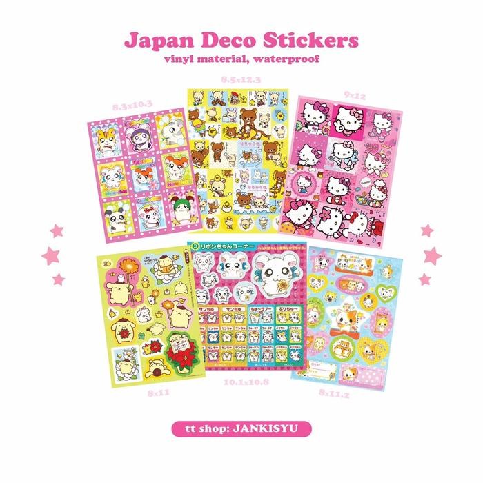 

Sticker Deco Japan Sonny Angel Sylvanian Families Hamtaro The Dog Mofusand Rilakkuma Moncchicchi