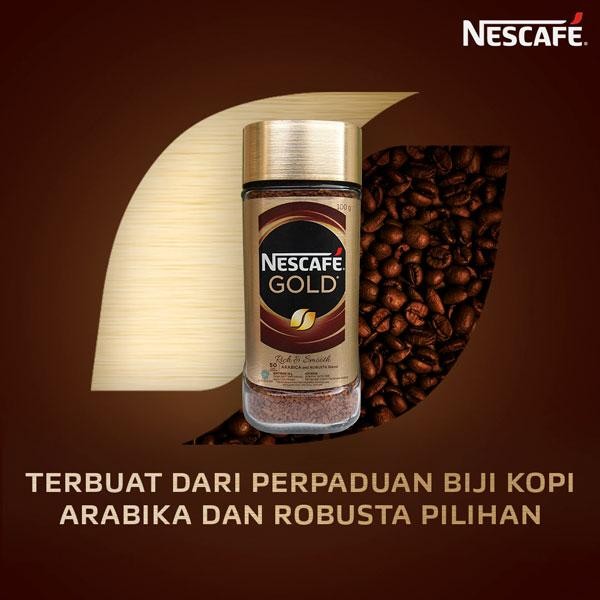 

Nescafe Gold Kopi Instan Kopi Hitam 100G Jar