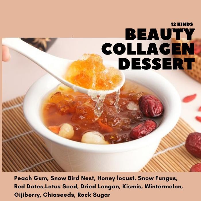 

Paket collagen Dessert Peach Gum komplit KUALITAS SUPER GRADE A+