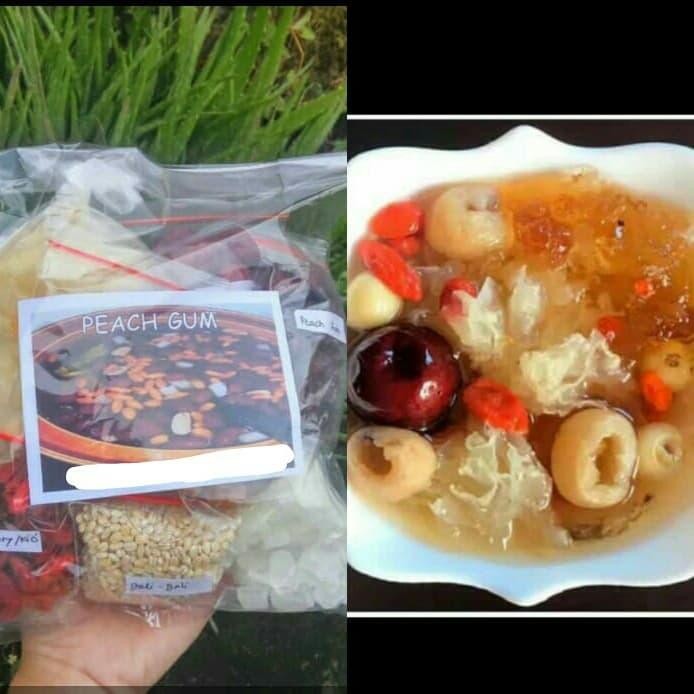 

Peach Gum Healthy Dessert. Getah pohon persik.