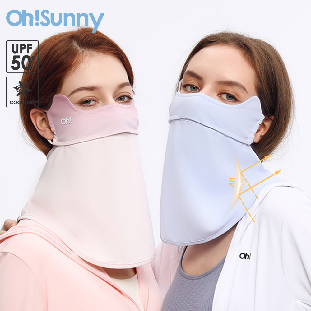 

OhSunny Sunscreen Mask with Neck UPF1000+ Outdoor Anti-Dust Sun Protection Cooling Washable