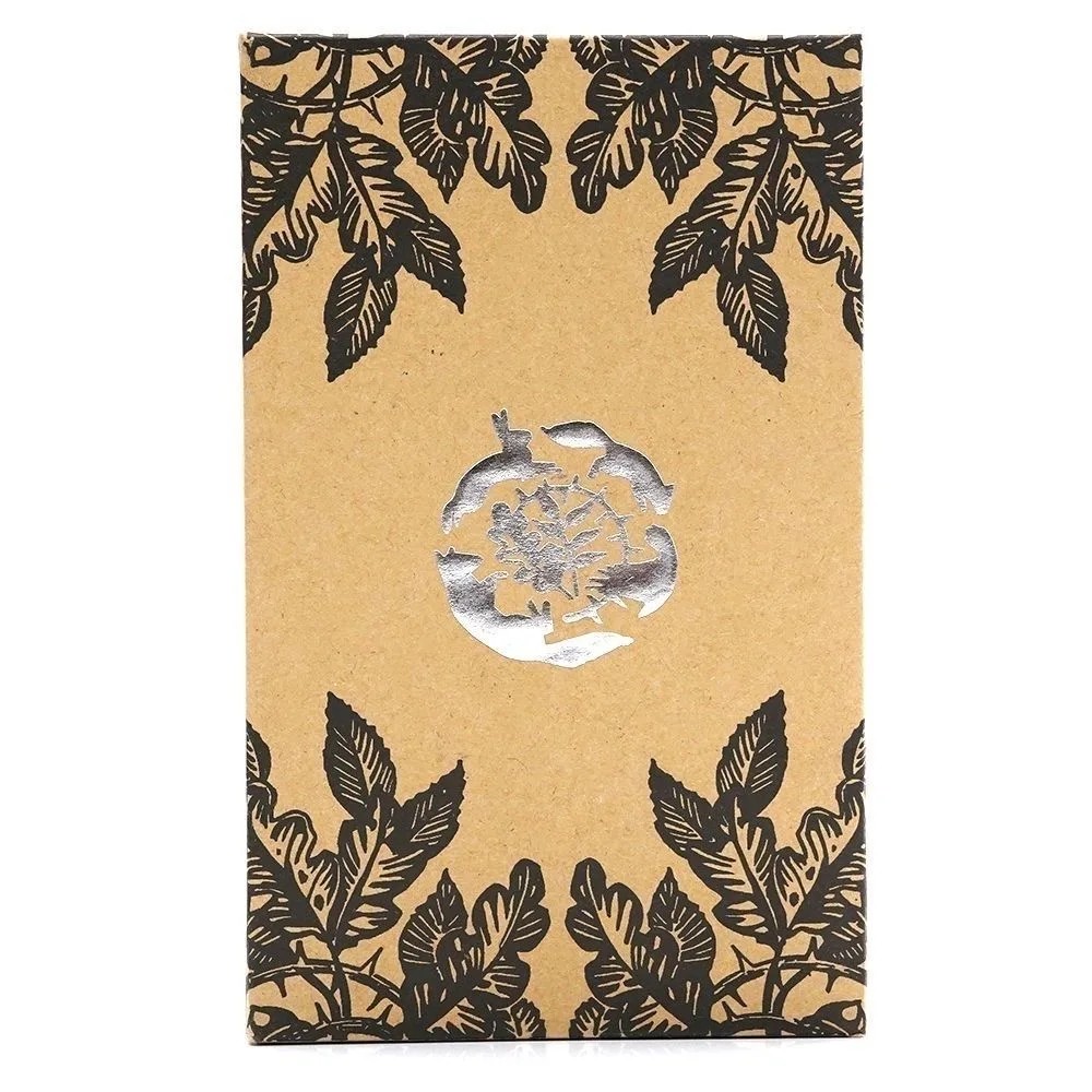 

1Pcs Big Size 12x7cm Oak Ash Thorn Tarot Origin Three Trees Tarot Gilded Edge Nature Plant Tarot