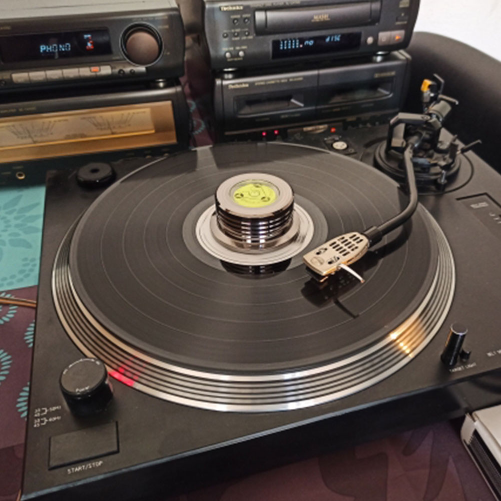 

50Hz LP Disc Stabilizer Metal Vinyl Turntable Weight Clamp for Record Player Universal Aluminum