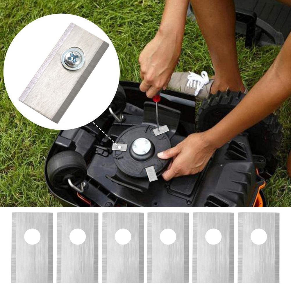 

18Pcs Grass Trimmer Blades Replacement Stainless Steel Lawn Mower Cutting Blade for Worx Landroid