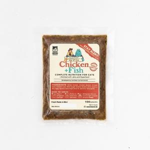 Escomeow 100 Raw Chicken Fish - Raw Food untuk Kucing