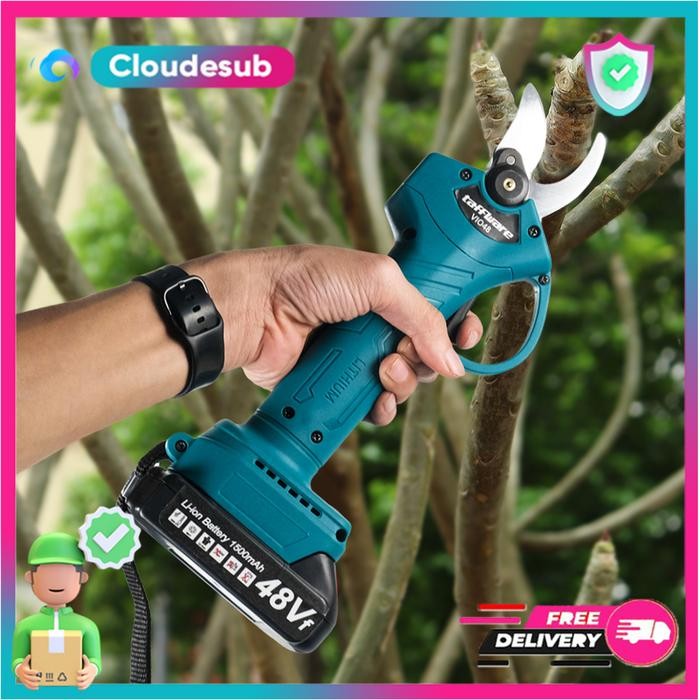 Gunting Dahan Ranting Elektrik hon Stek Bonsai Taman Buah Tanaman rtable Pruning Scissors