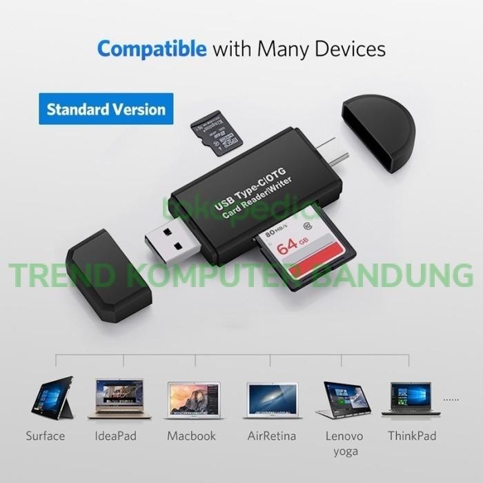 (Allthebest) card reader type c usb / otg type c micro usb / micro sd card reader