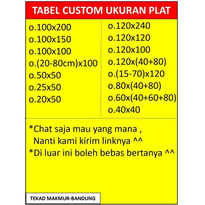 (Allthebest) Plat 80x80 - Plat Besi Ram Speaker - Ram Grill Plat Lubang
