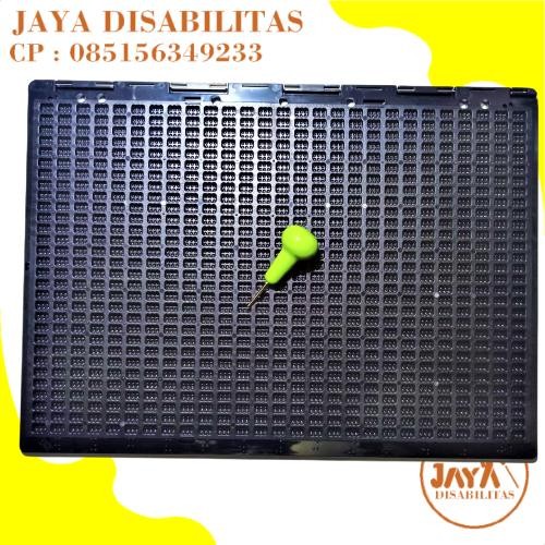 

NYBEBY26 REGLET RIGLET BRAILLE BESAR SIZE A4 REGLET ALAT TULIS TUNANETRA