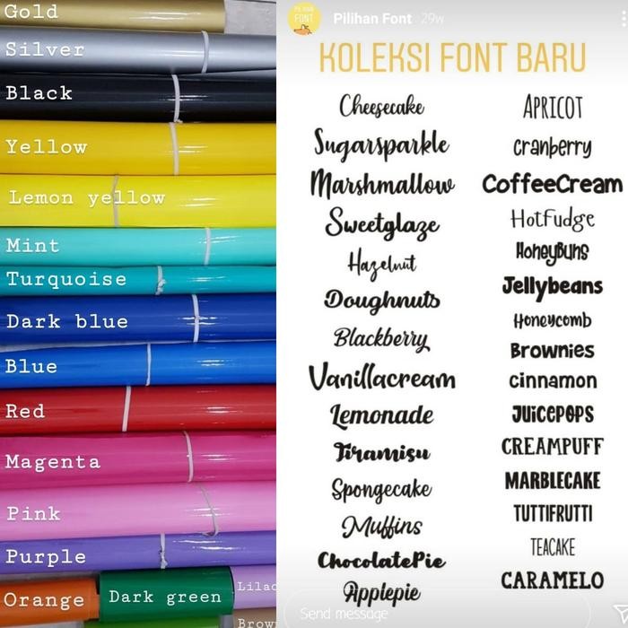 

NYBEBY26 STIKER CUTTING LABEL NAMA CUSTOM KECIL TINGGI 6MM UNTUK ALAT TULIS