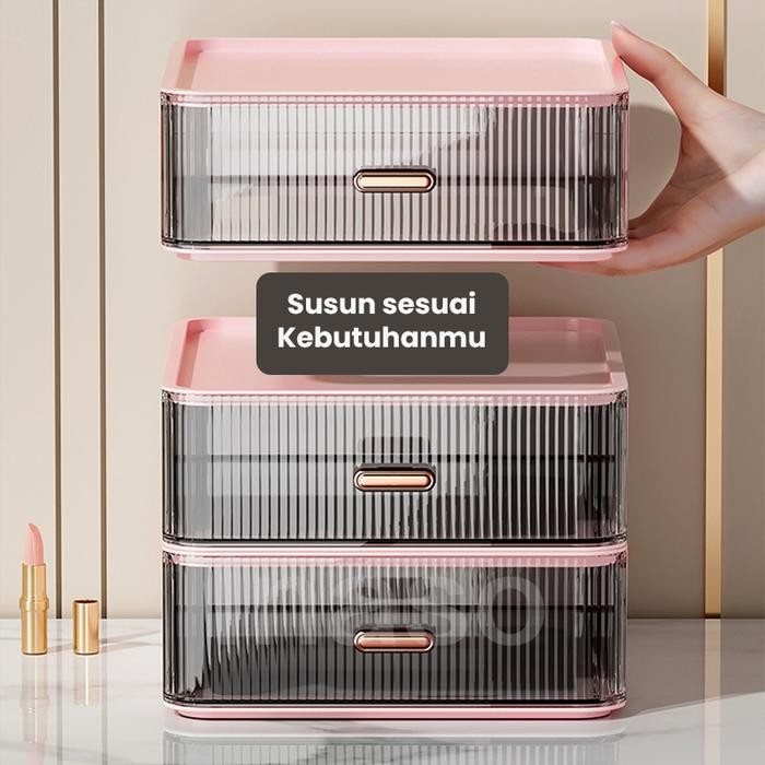 

NYBEBY26 INASO RAK ORGANIZER ALAT TULIS MEJA KANTOR TEMPAT KOSMETIK SKINCARE MAKEUP STORAGE LACI