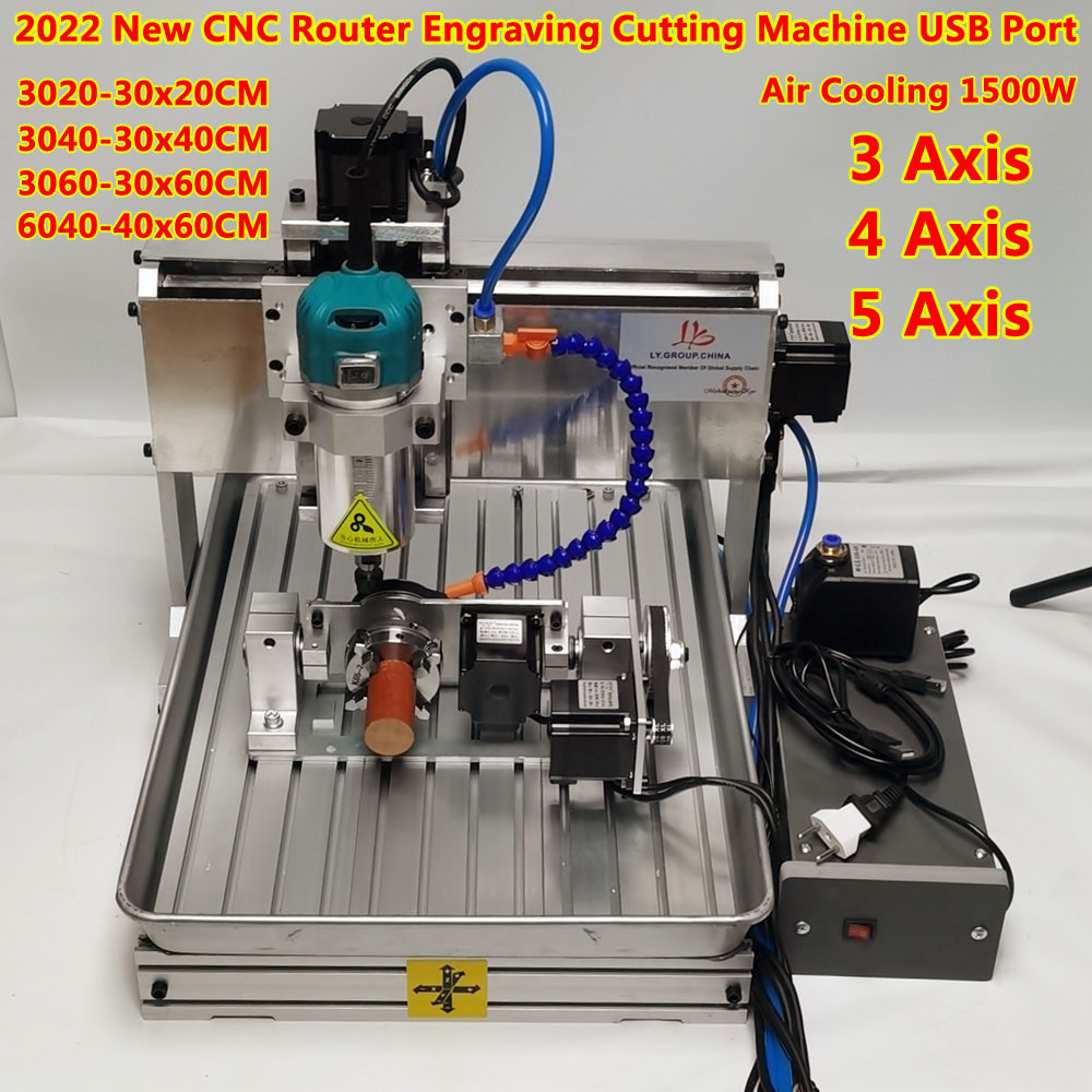 2022 New CNC Router Machines 6040 3060 5 Axis Milling Cutting