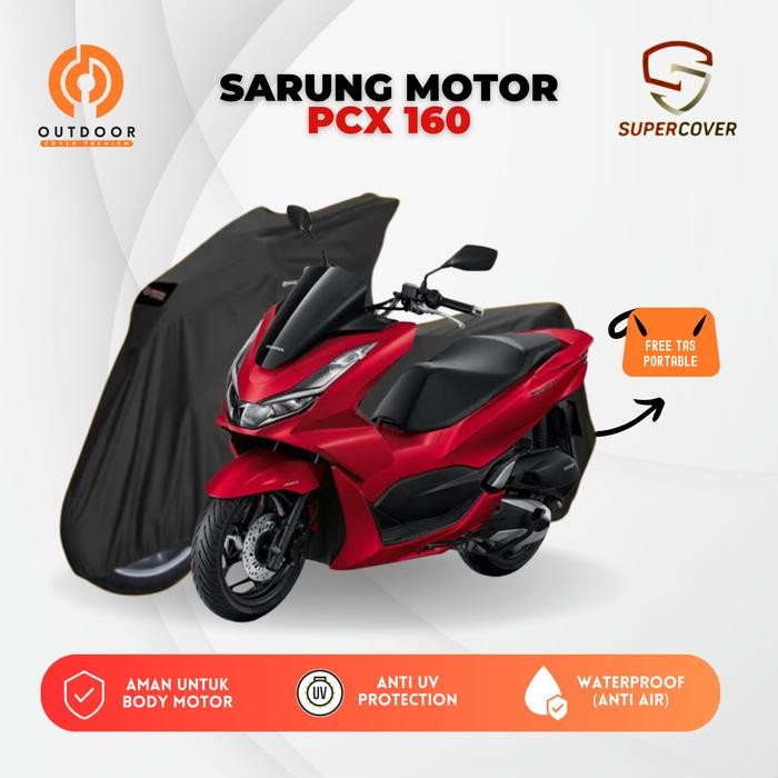 Sarung Motor PCX 160 CBS ABS Super Cover Waterproof Premium Outdoor