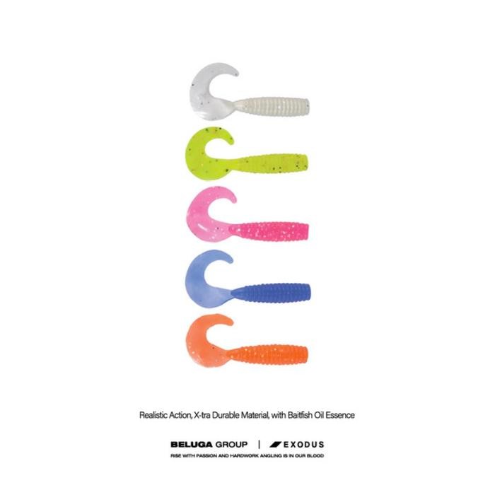 Exodus Soft Lure Power Pack - Curly Tail 45 Softlure - Soft Plastic Gratisongkir