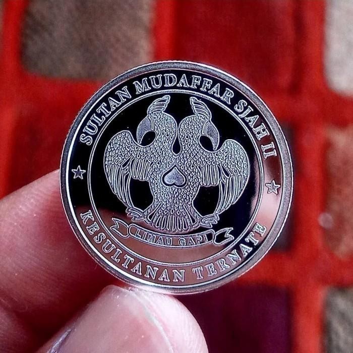 LOGAM MULIA 1 DIRHAM WAKALA KESULTANAN TERNATE KOIN PERAK MURNI FINE SILVER COIN