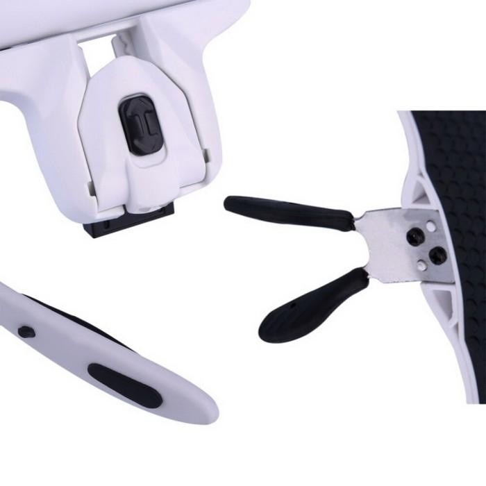 

Kacamata Service Jam / Hp Pembesar 5X Magnifier Dengan 2 Lampu Led
